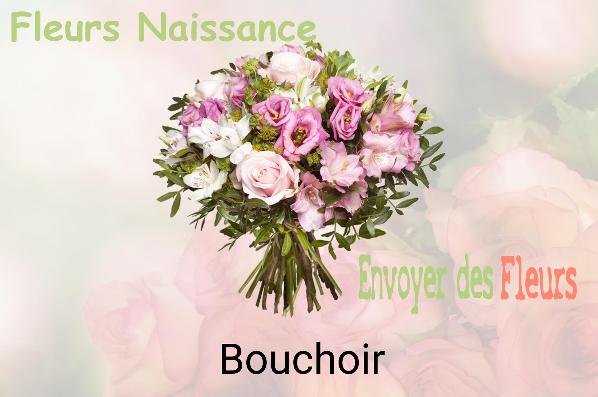 Bouquet de fleurs de naissance livré à Bouchoir